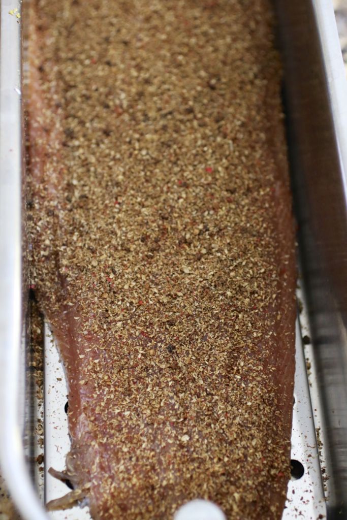 pastrami salmon curing