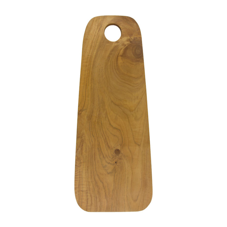 Rounded Edge Rectangular Cutting Board with Circular Handle