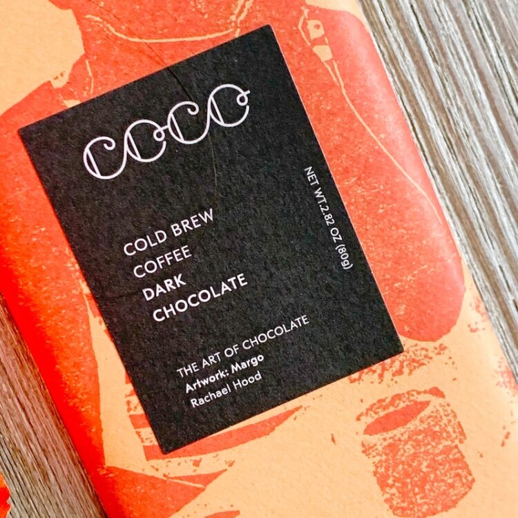 Coco Chocolatier Cold Brew Dark Chocolate Bar