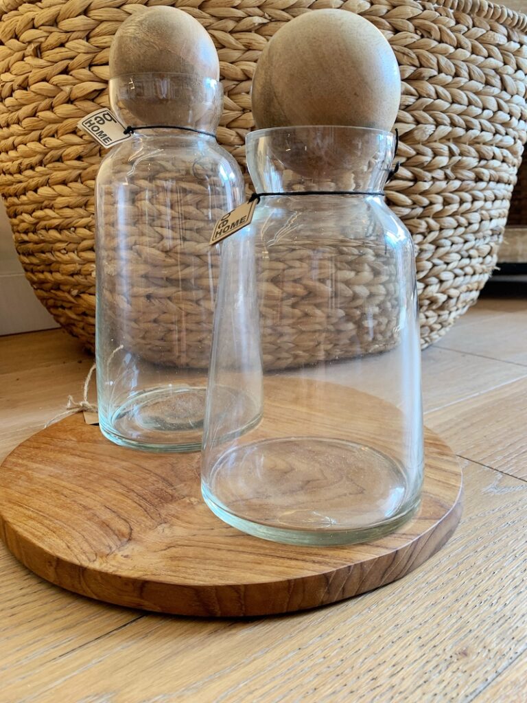 Wednesday Want…Glass Carafe with Teak Stopper